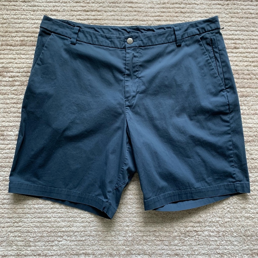 Lululemon Commission Slim Chino Shorts 9” Blue Size 38